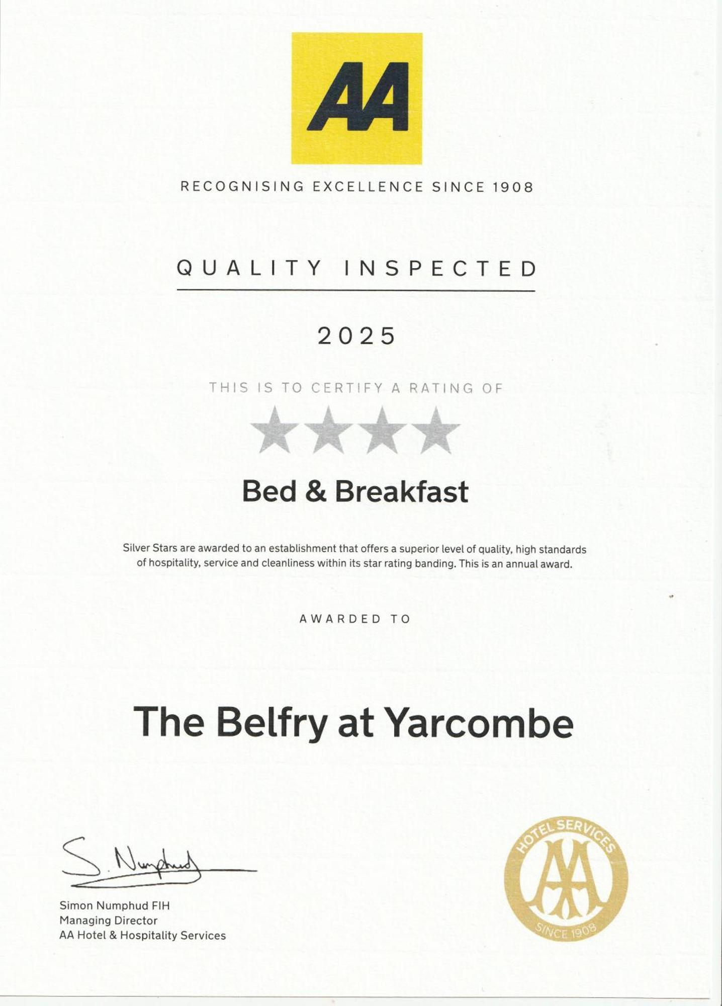 The Belfry At Yarcombe Bed & Breakfast Ngoại thất bức ảnh